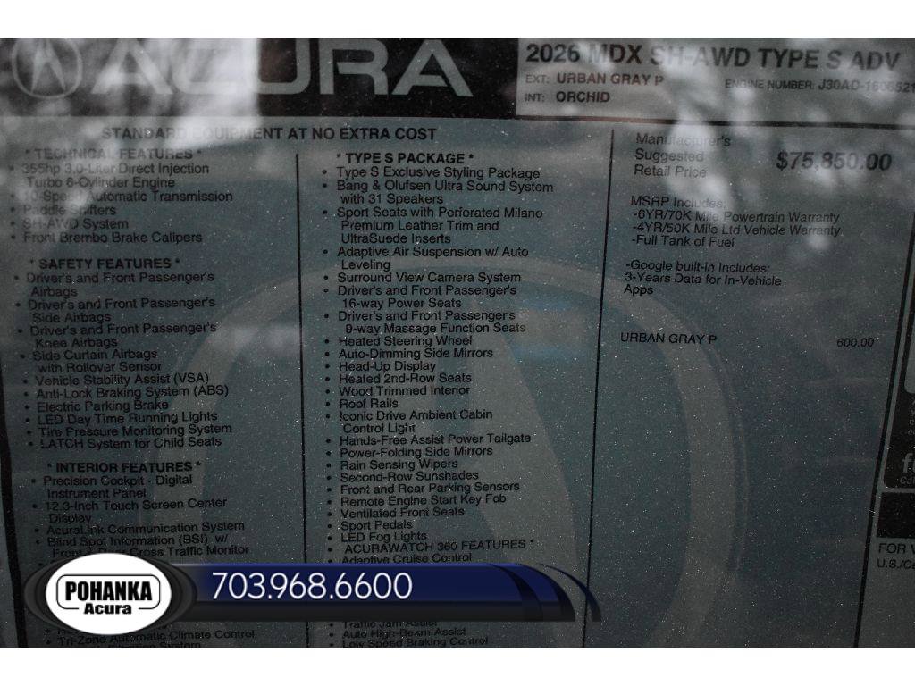 New 2026 Acura MDX Type S image 42