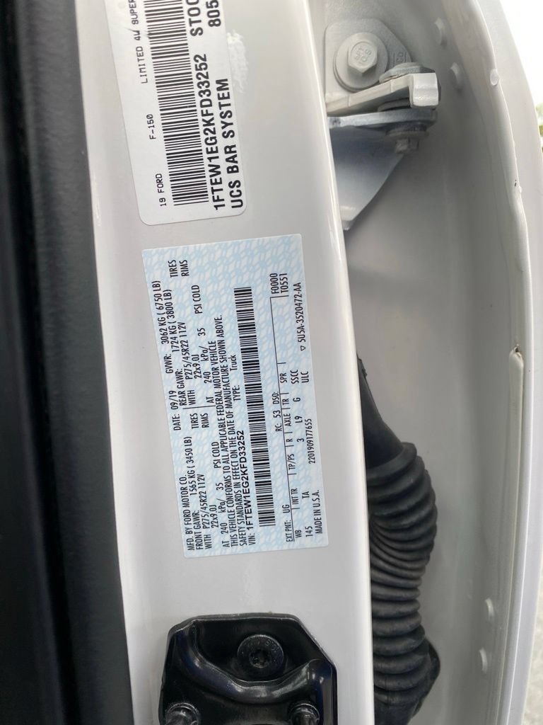 Used 2019 Ford F150 Limited w/ Trailer Tow Package AWD/4WD image 16