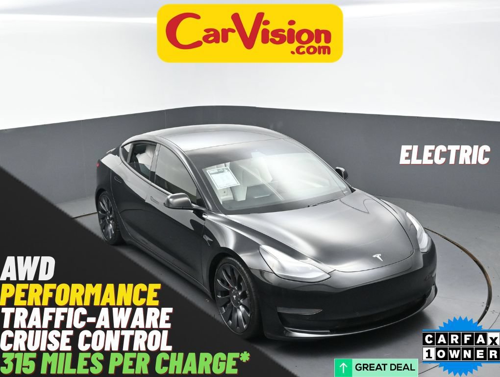 Used 2021 Tesla Model 3 Performance AWD/4WD image 1