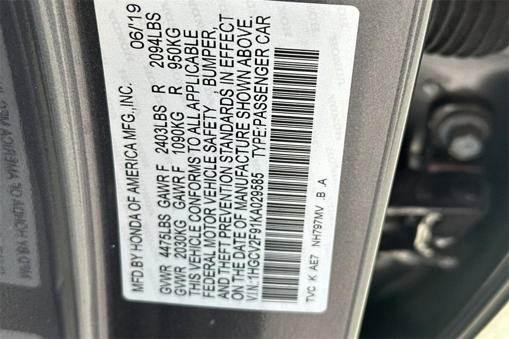 Used 2019 Honda Accord Touring image 27