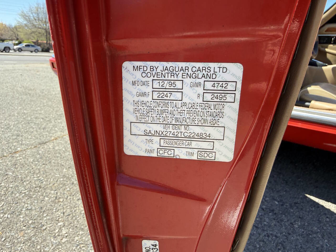 Used 1996 Jaguar XJS 4.0 Convertible image 32