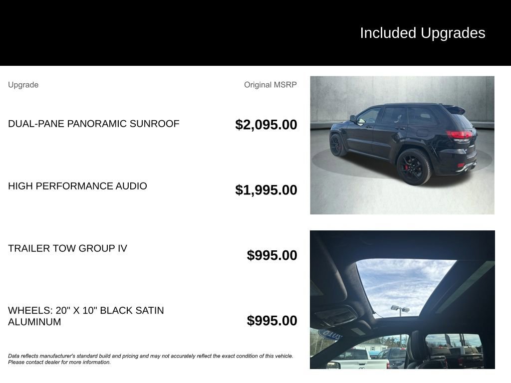 Used 2018 Jeep Grand Cherokee SRT w/ Trailer Tow Group IV image 4