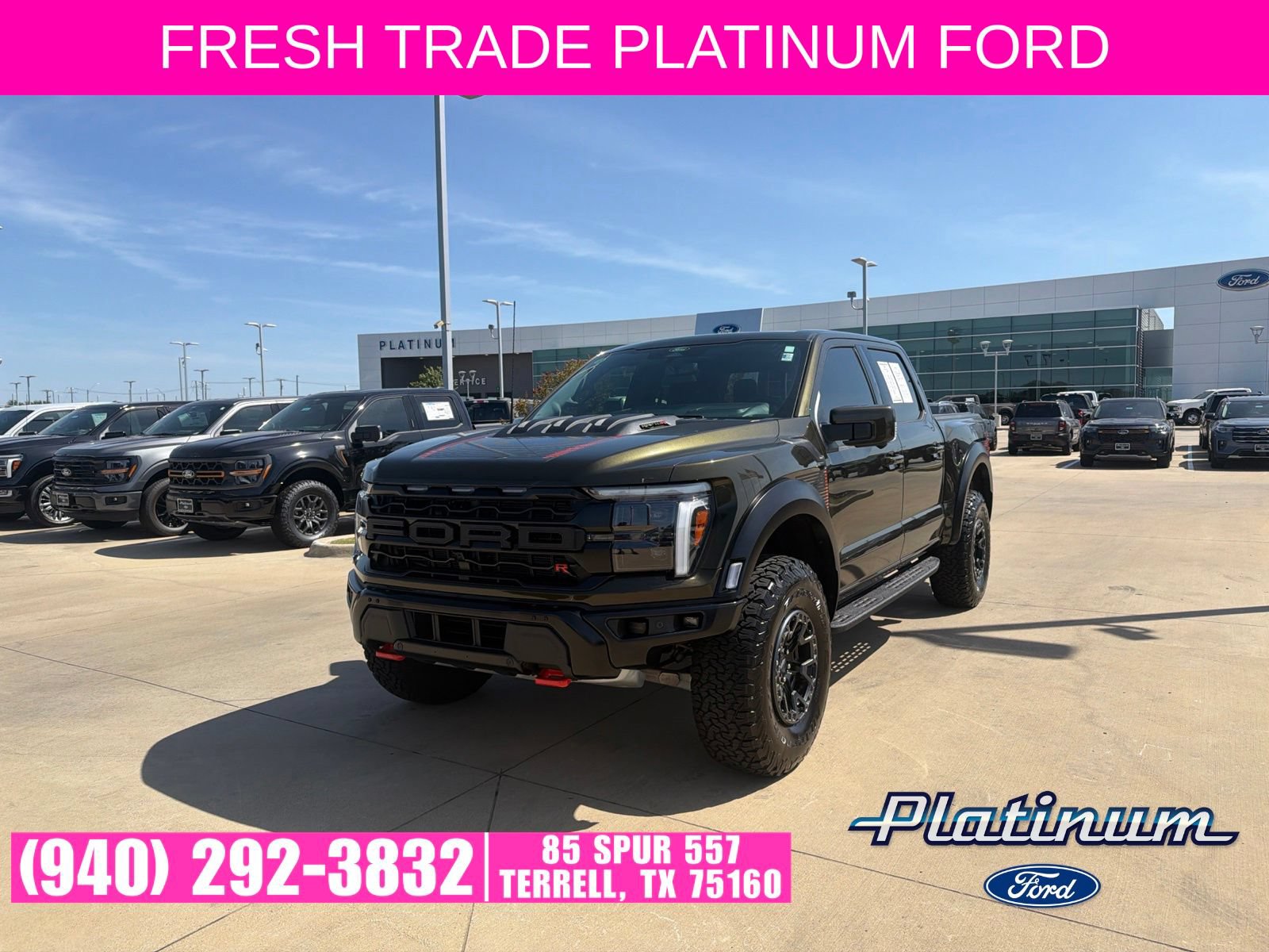 Certified 2026 Ford F150 Raptor w/ Equipment Group 803A Raptor R
