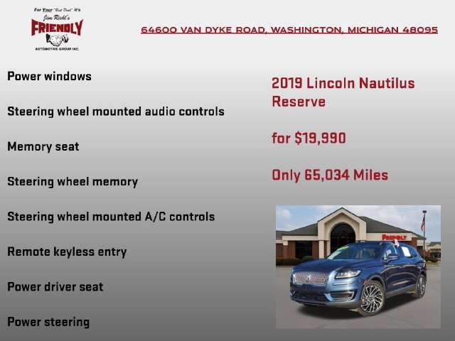 Used 2019 Lincoln Nautilus Reserve AWD/4WD image 15