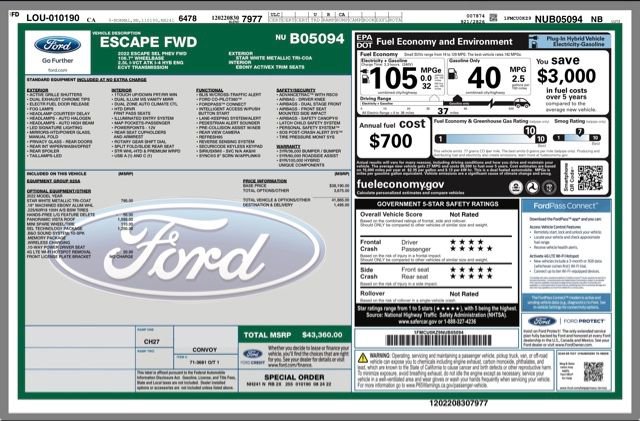 Used 2022 Ford Escape SEL w/ Technology Package FWD image 31