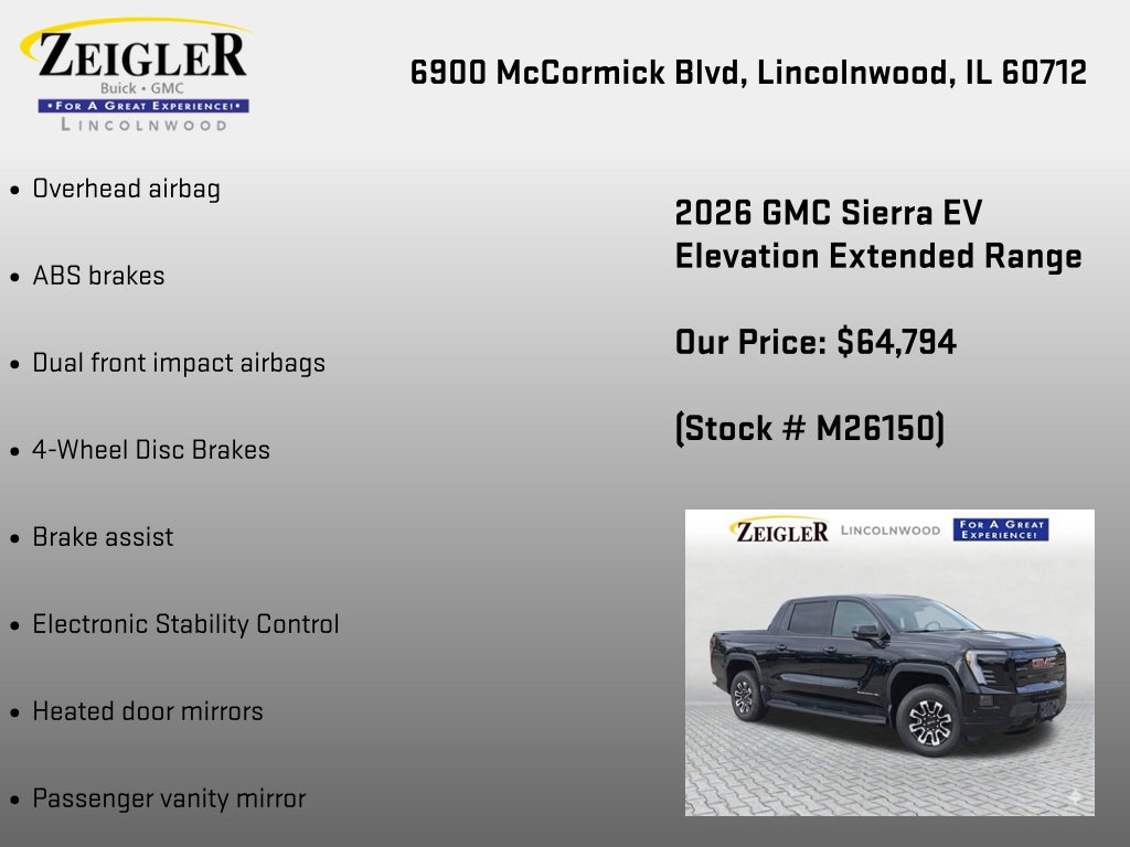 New 2026 GMC Sierra EV Elevation AWD/4WD image 18