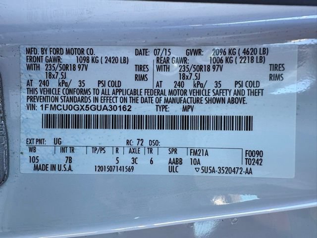 Used 2016 Ford Escape SE w/ Equipment Group 201A FWD image 29