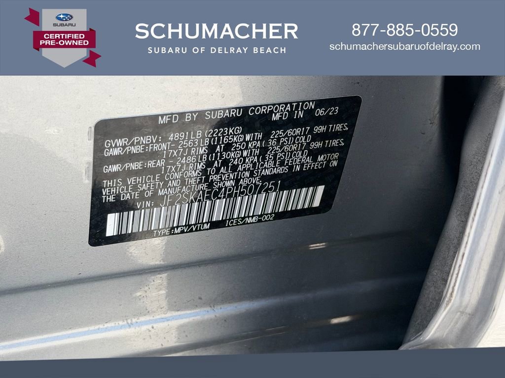 Certified 2023 Subaru Forester Premium w/ Popular Package #2 AWD/4WD image 22