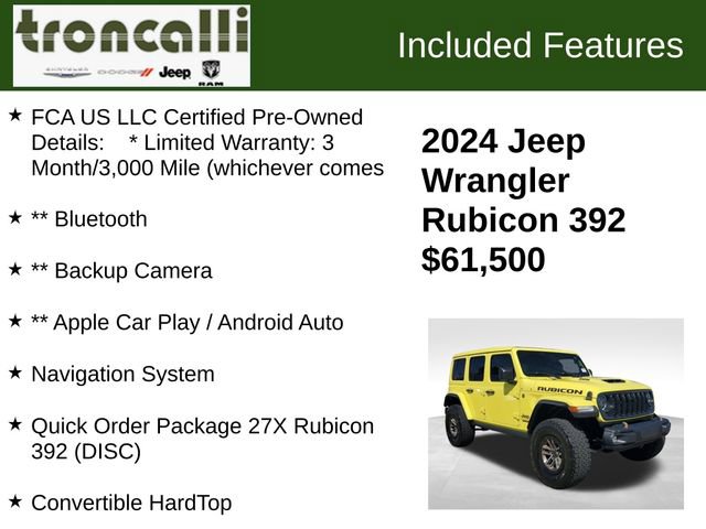 Certified 2024 Jeep Wrangler Unlimited Rubicon 392 image 5