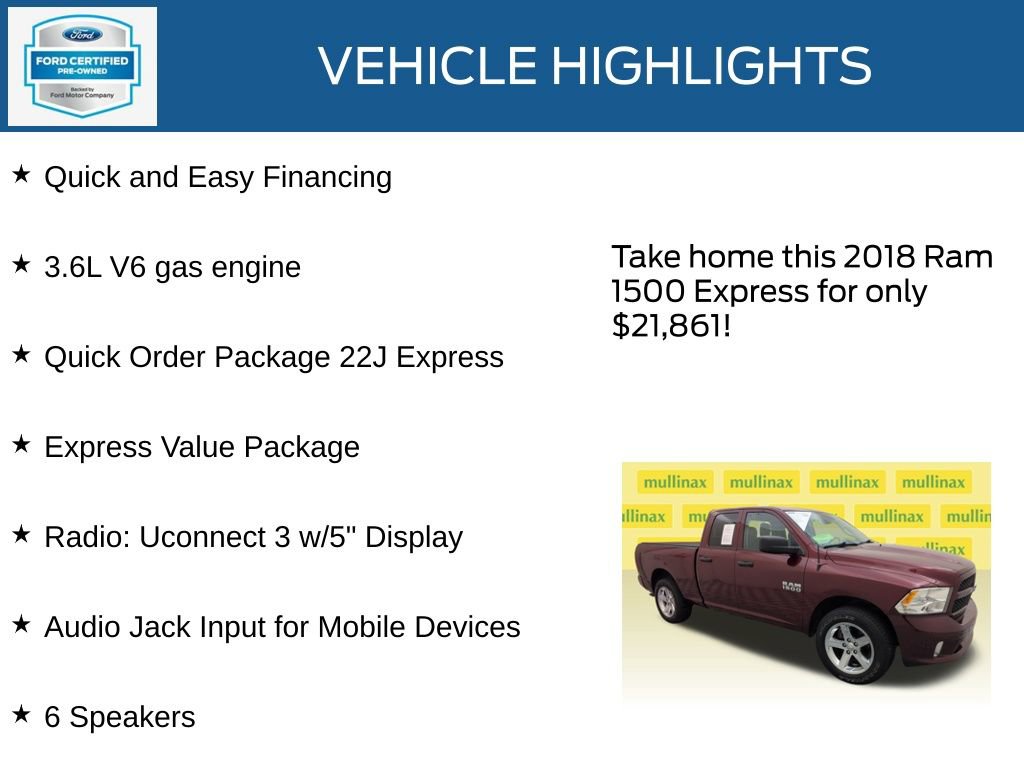 Used 2018 RAM 1500 Express w/ Express Value Package image 23