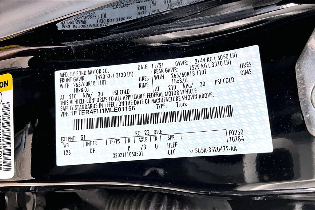 Used 2021 Ford Ranger Lariat w/ Technology Package image 42