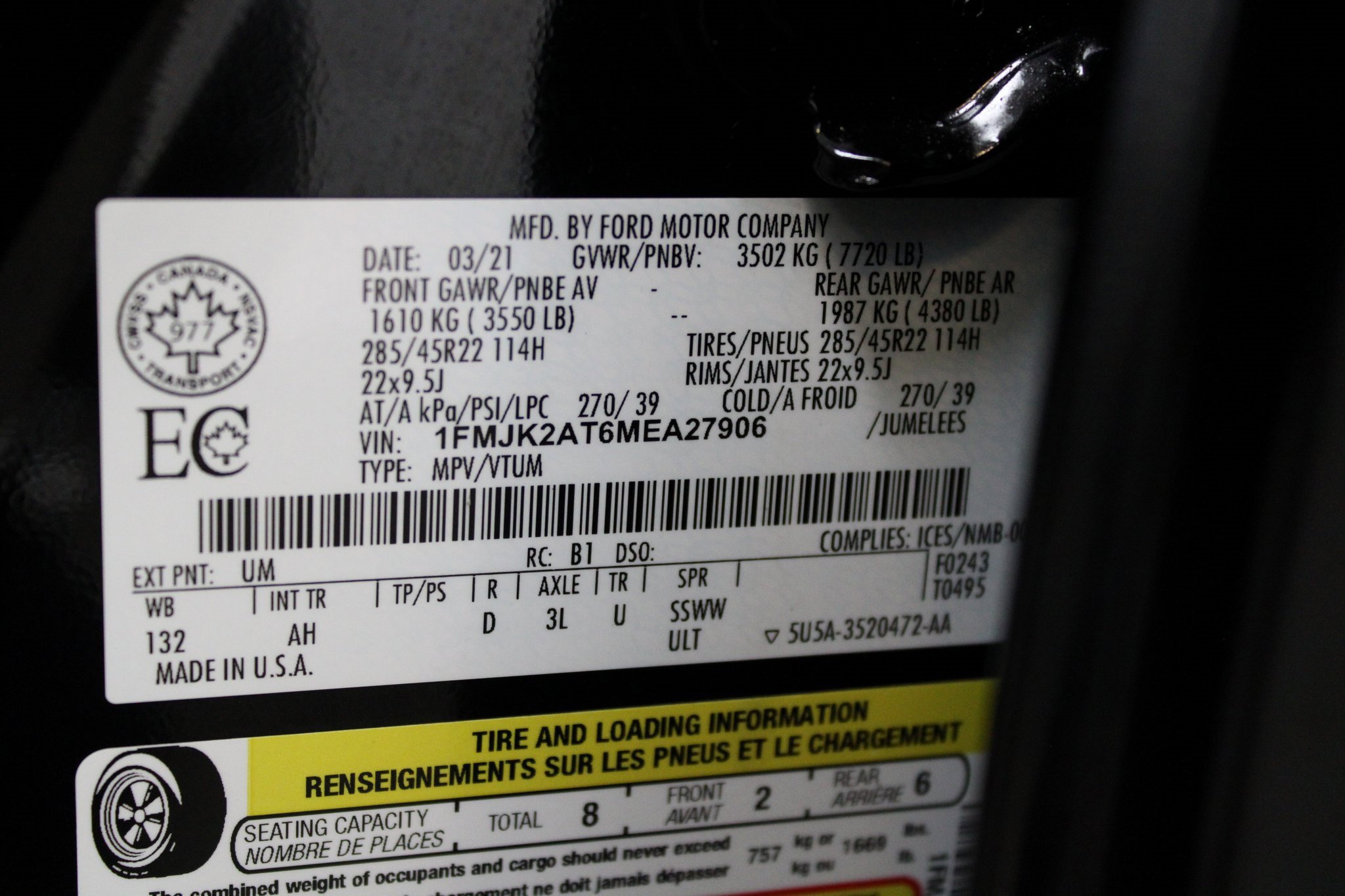 Used 2021 Ford Expedition Max Limited w/ Equipment Group 303A image 49