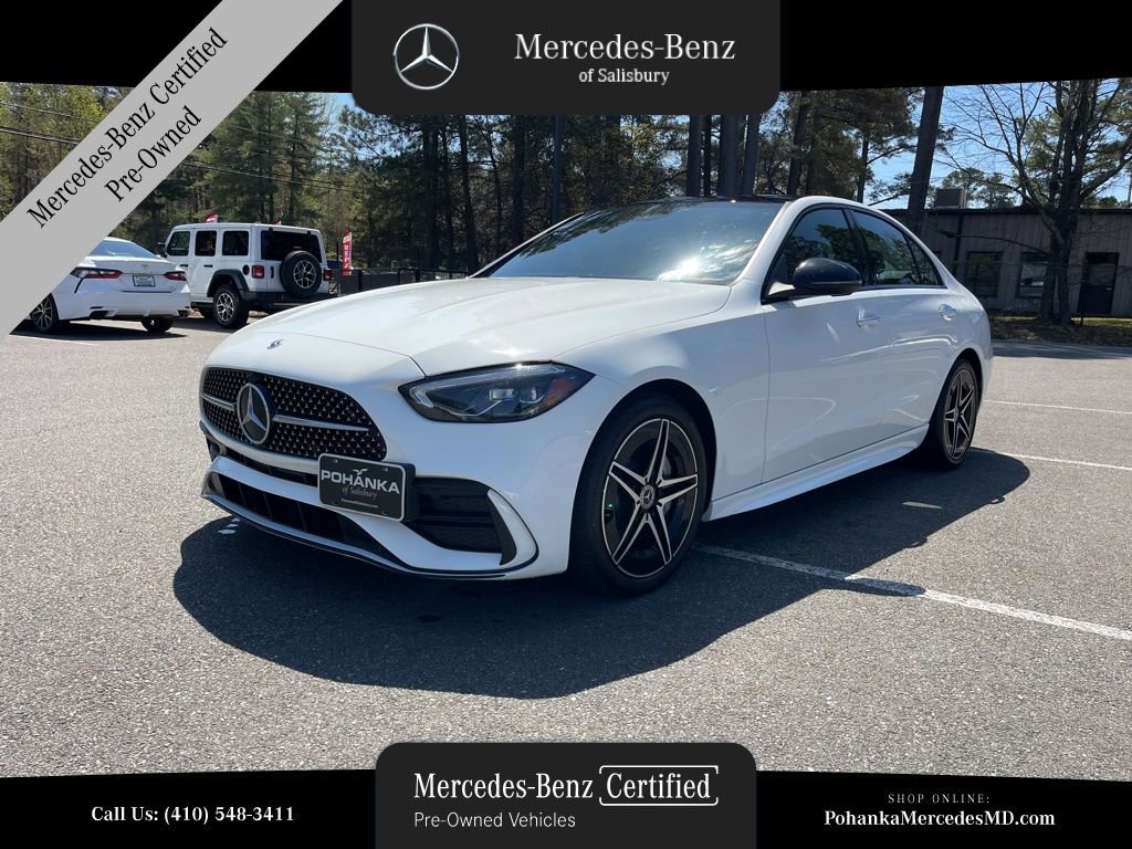 Certified 2023 Mercedes-Benz C 300 4MATIC Sedan w/ AMG Line w/ Night Package