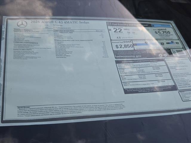 New 2026 Mercedes-Benz C 43 AMG 4MATIC Sedan image 14