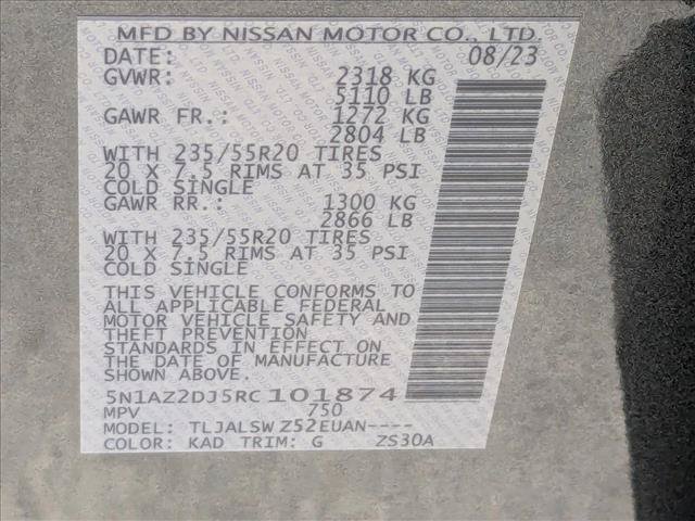 Certified 2024 Nissan Murano Platinum w/ Cargo Package FWD image 26