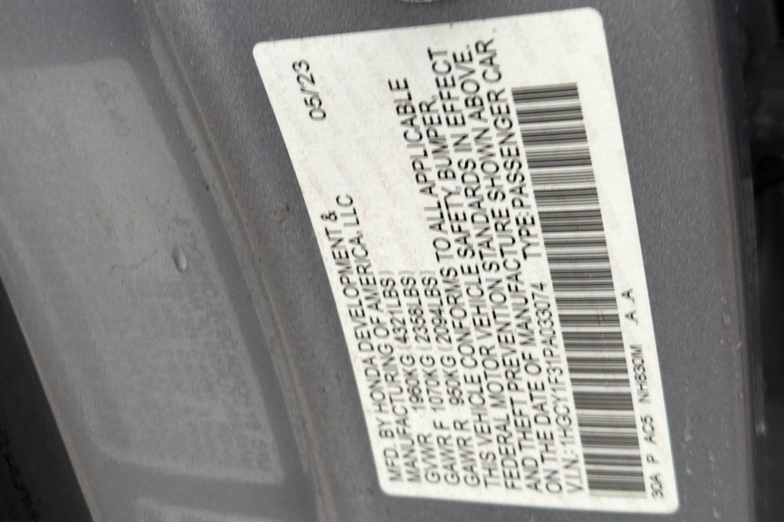 Certified 2023 Honda Accord EX image 22