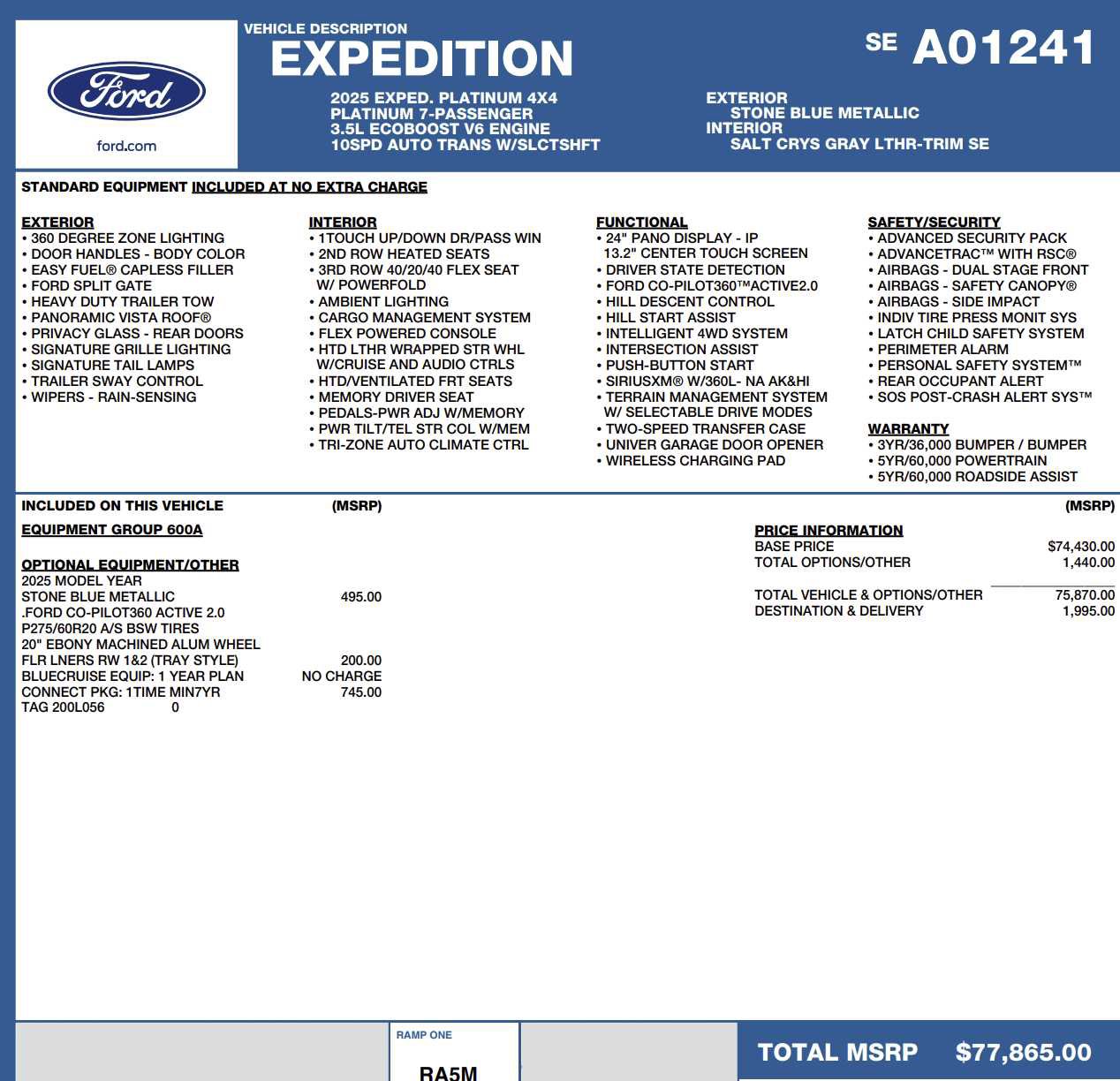 Used 2025 Ford Expedition Platinum image 8
