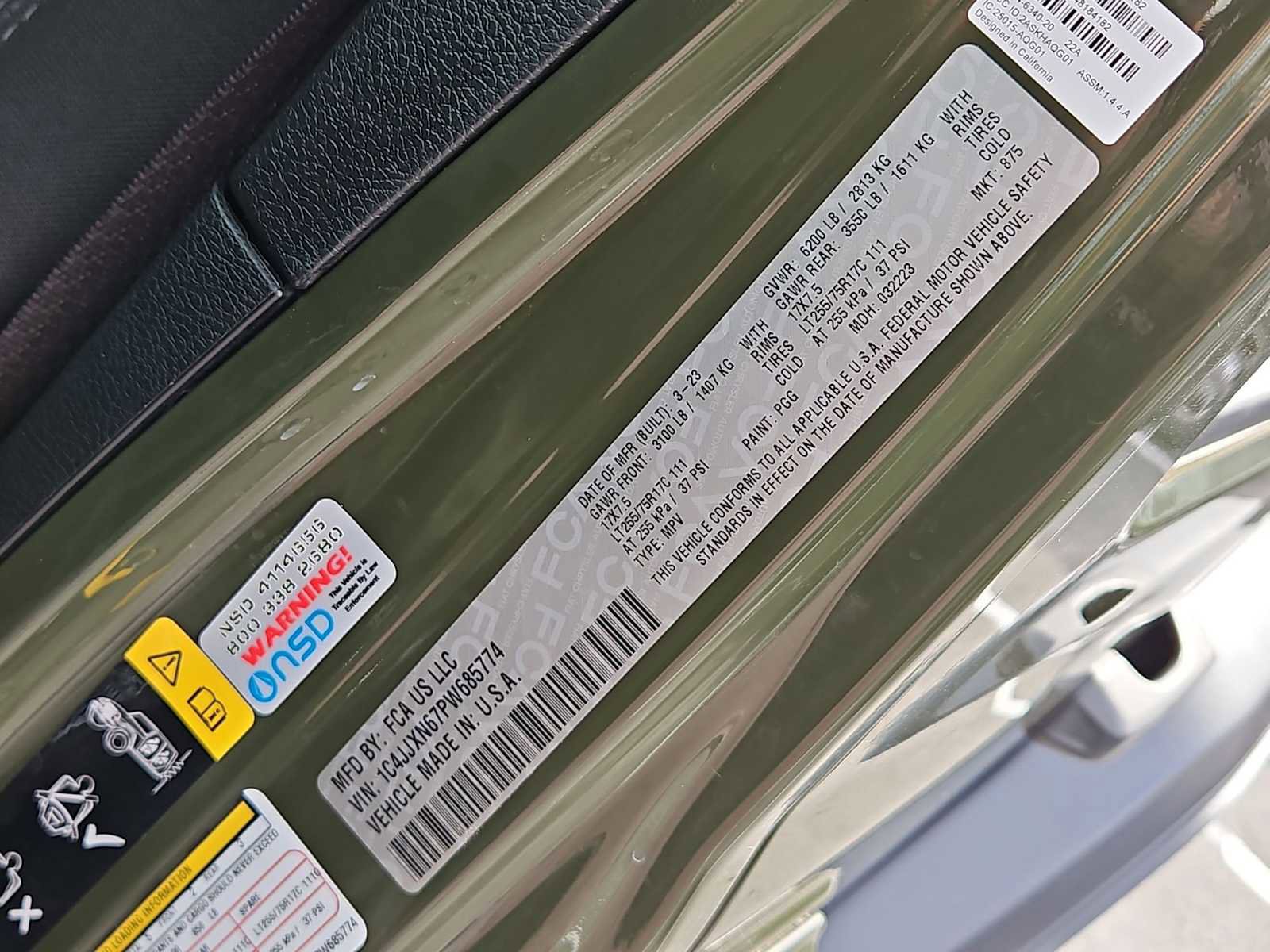 Used 2023 Jeep Wrangler Unlimited w/ 8.4" Radio Group image 50