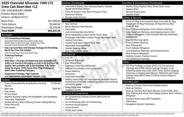 Certified 2025 Chevrolet Silverado 1500 LTZ AWD/4WD image 5