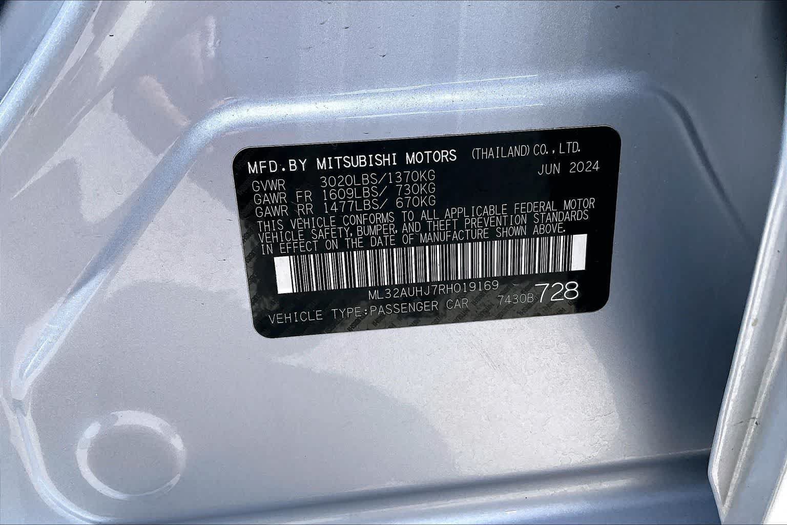Used 2024 Mitsubishi Mirage ES FWD image 20