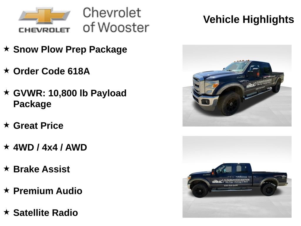 Used 2011 Ford F350 Lariat w/ Snow Plow Prep Pkg AWD/4WD image 2