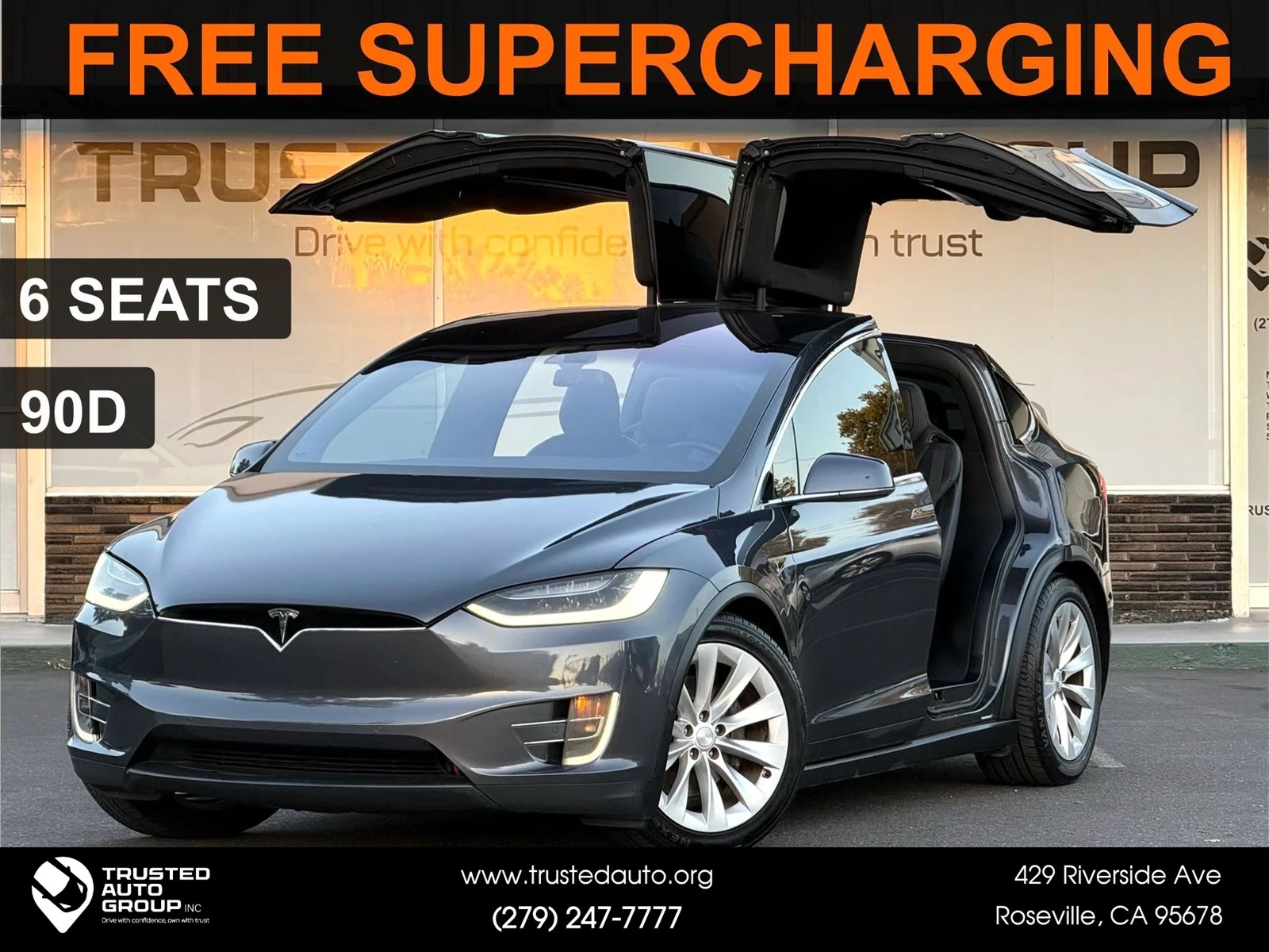 Used 2016 Tesla Model X 90D AWD/4WD image 1
