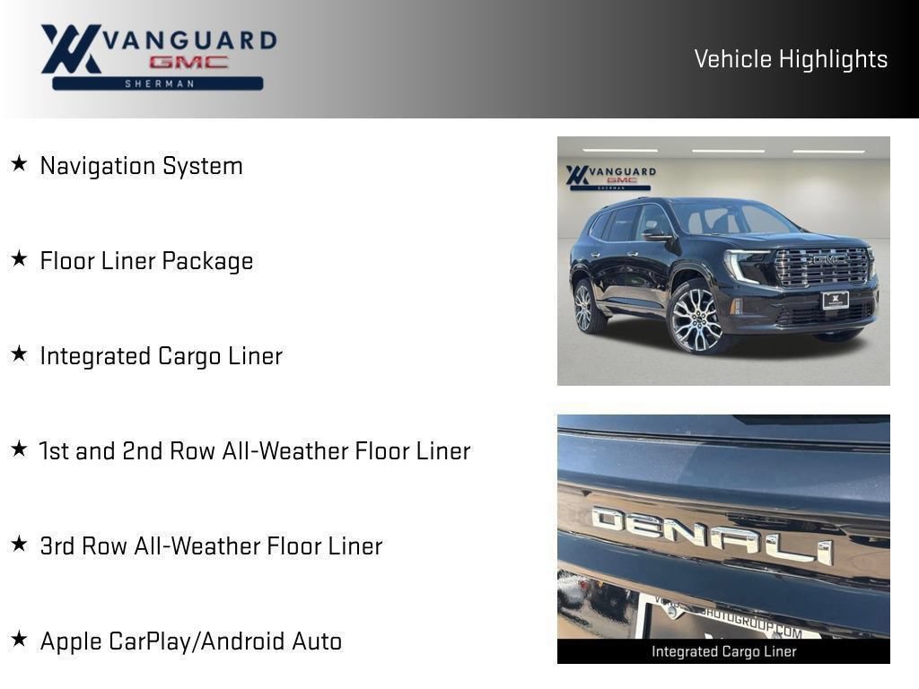 New 2026 GMC Acadia Denali Ultimate w/ LPO, Floor Liner Package AWD/4WD image 14
