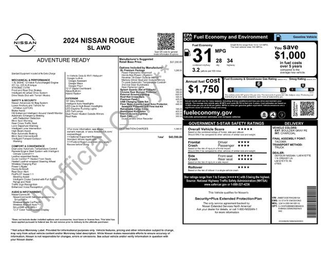 Used 2024 Nissan Rogue SL w/ SL Premium Package image 23