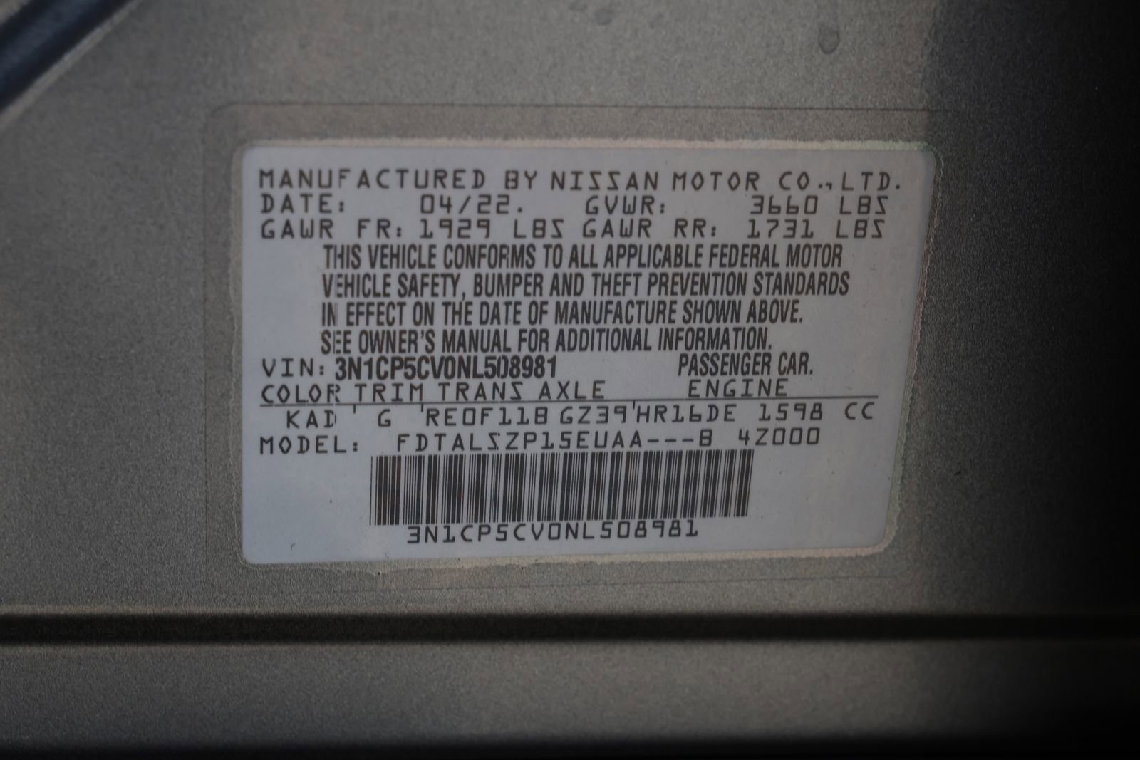 Used 2022 Nissan Kicks SV image 32