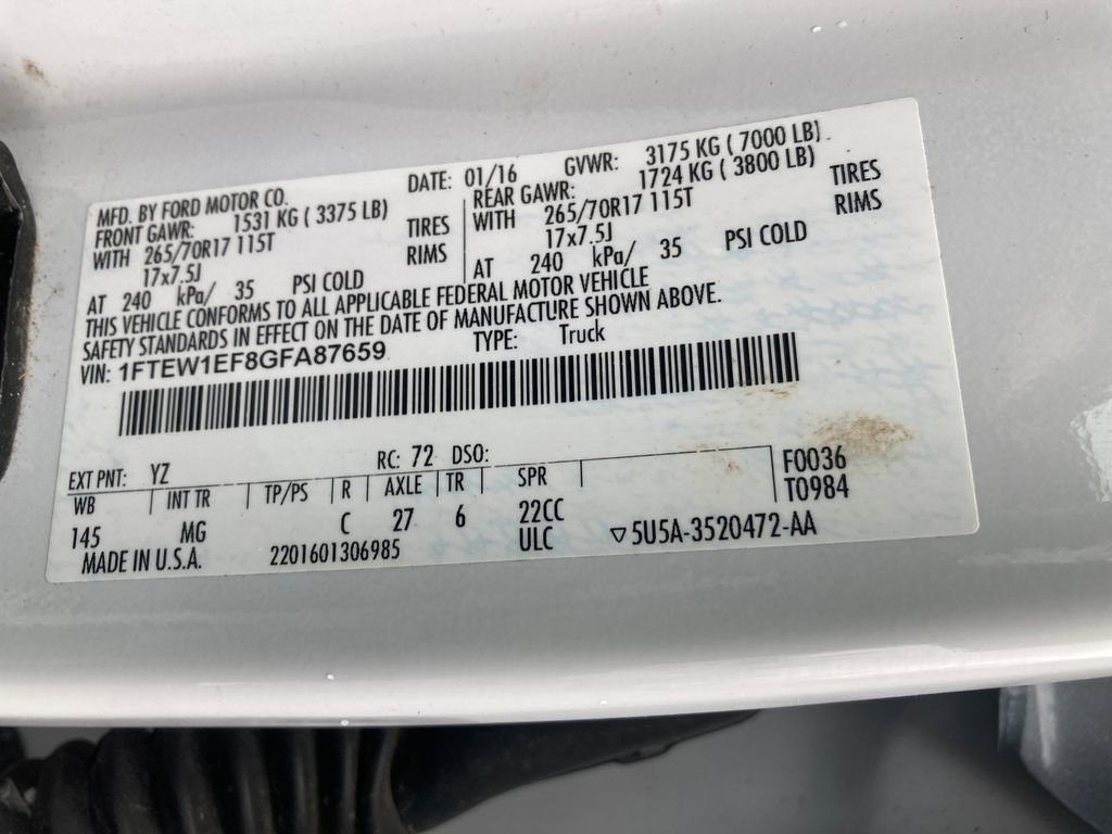 Used 2016 Ford F150 XLT image 34