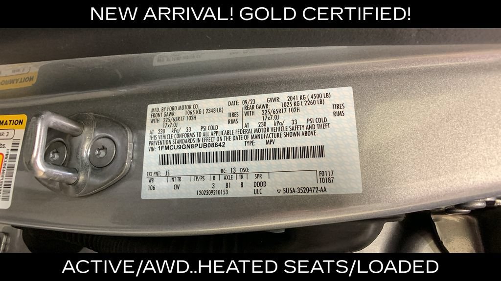 Certified 2023 Ford Escape Active AWD/4WD image 44