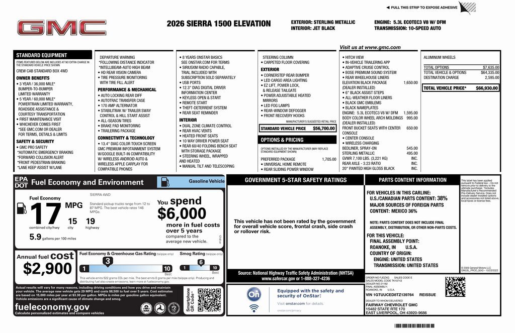 New 2026 GMC Sierra 1500 Elevation w/ Preferred Package image 4