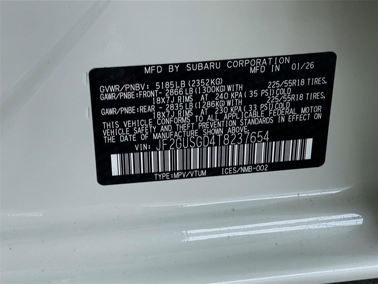 New 2026 Subaru Crosstrek 2.5i Sport AWD/4WD image 21