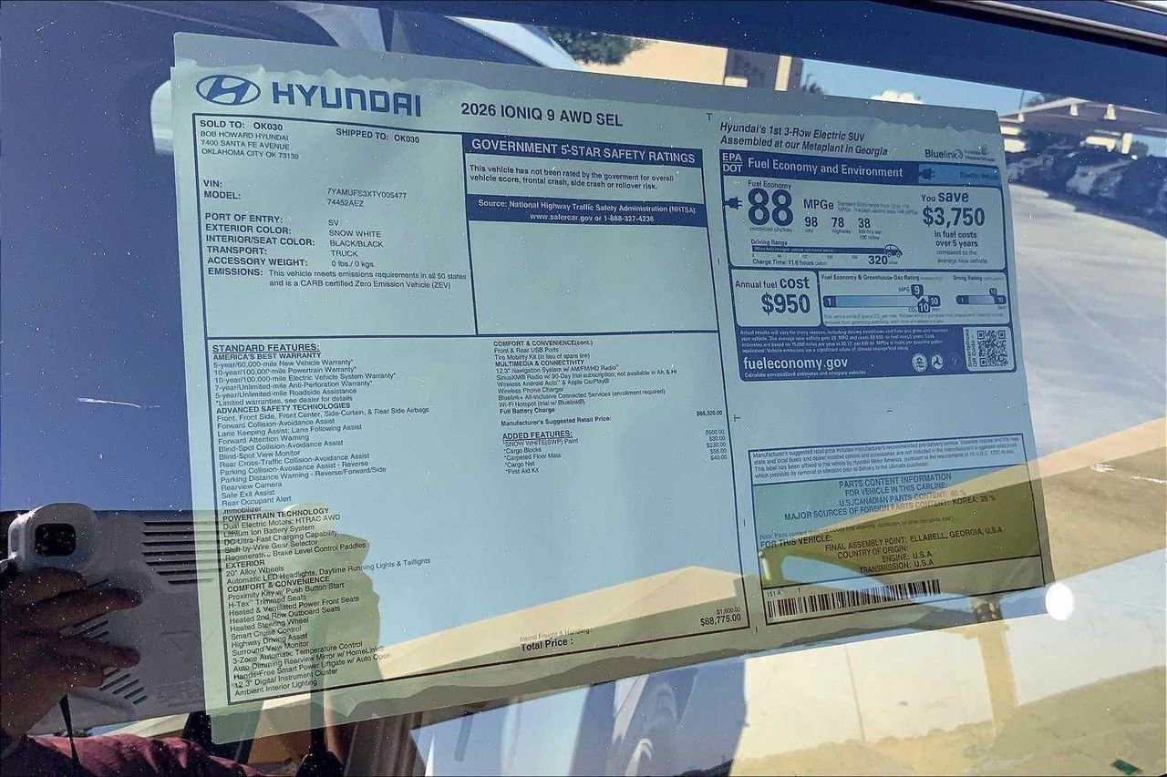 New 2026 Hyundai Ioniq 9 SEL image 18