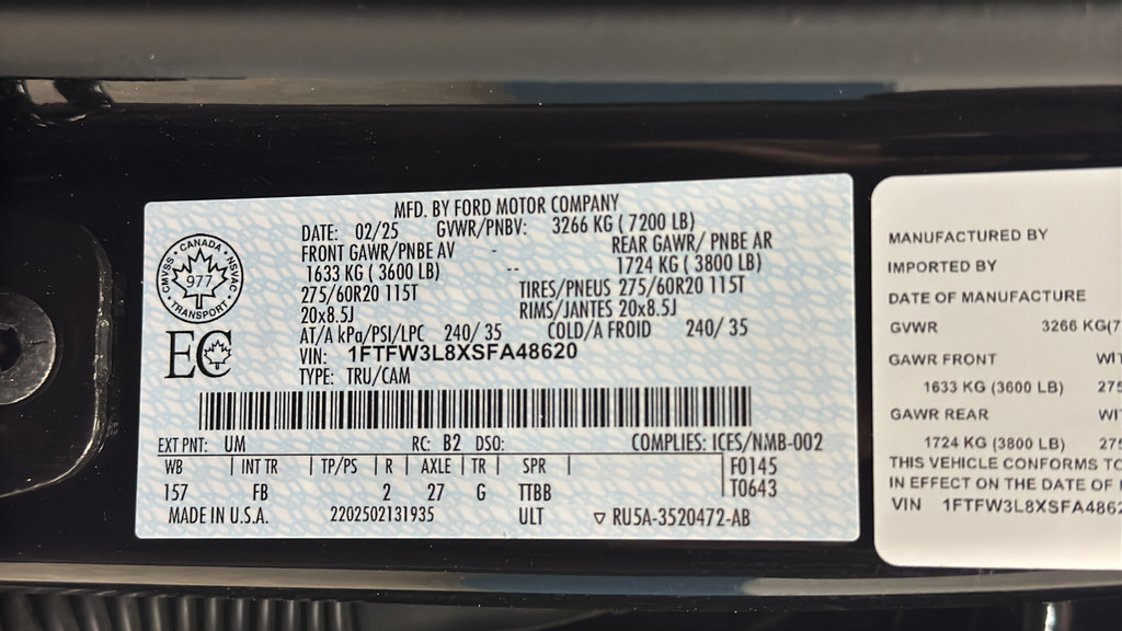 Used 2025 Ford F150 XLT w/ Equipment Group 302A MID AWD/4WD image 26
