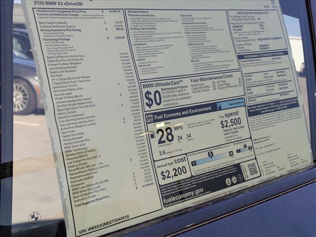 New 2026 BMW X2 xDrive28i w/ Technology Package image 19