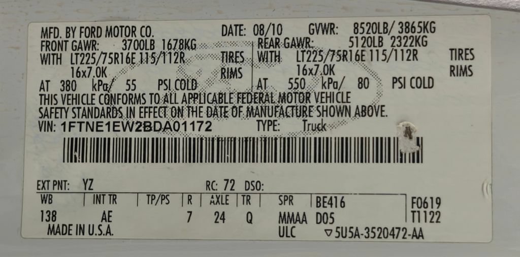 Used 2011 Ford E-150 and Econoline 150 w/ PWR Group RWD image 41