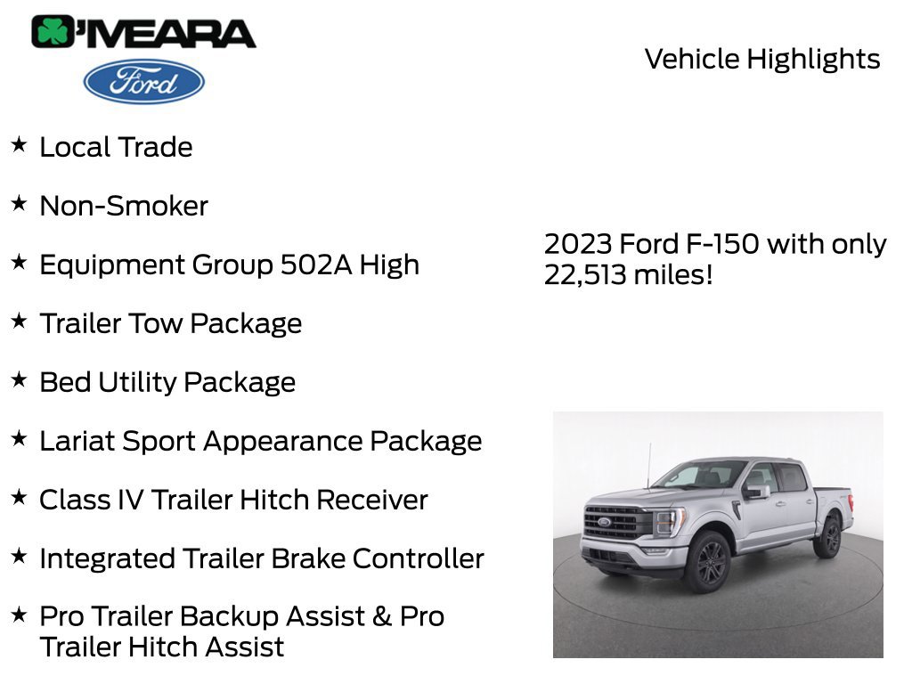 Certified 2023 Ford F150 Lariat w/ Equipment Group 502A High AWD/4WD image 8