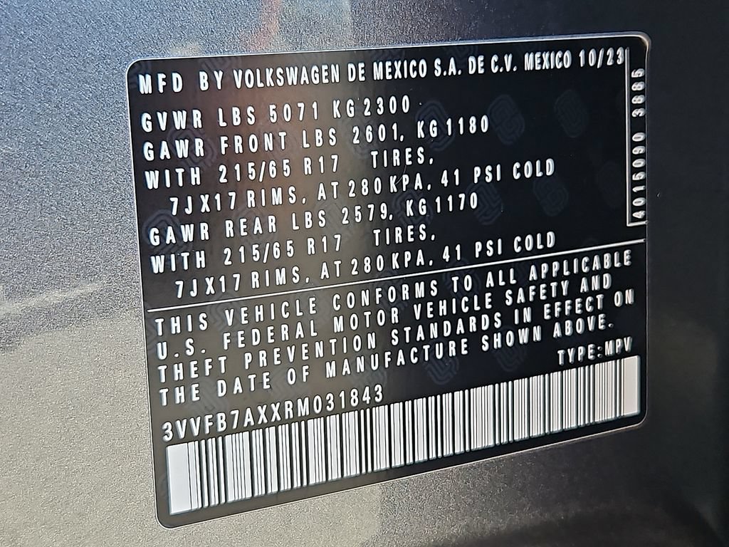 Certified 2024 Volkswagen Tiguan S AWD/4WD image 26
