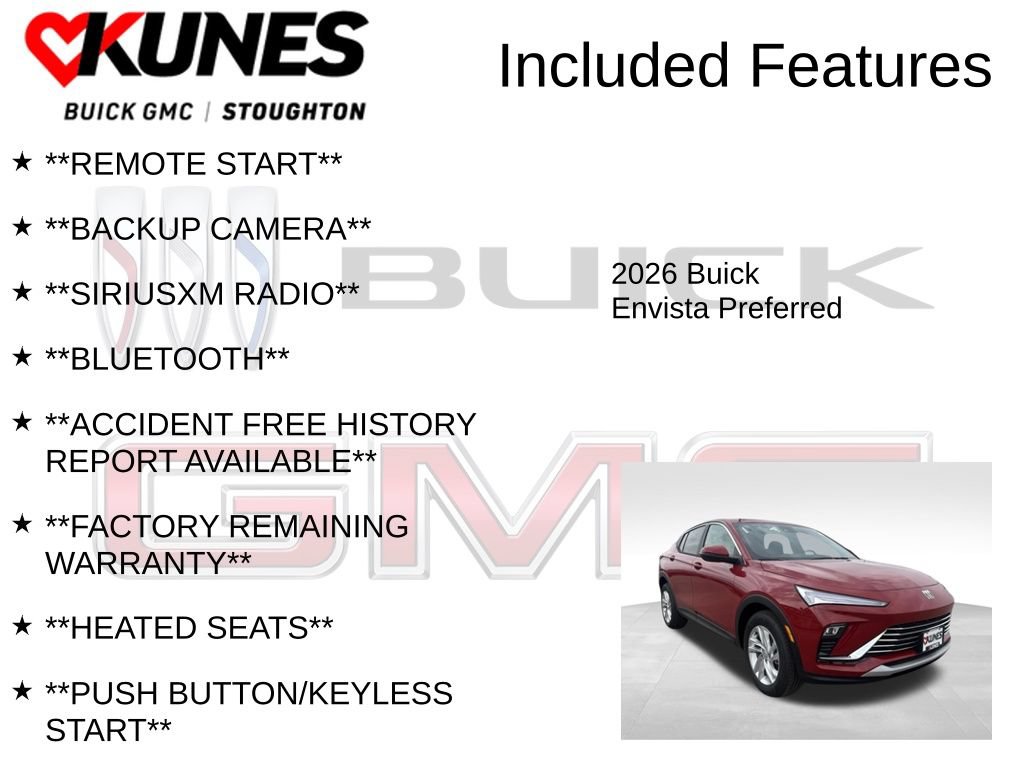 New 2026 Buick Envista Sport Touring w/ Convenience I Package FWD image 2