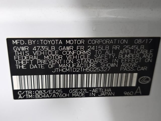 Used 2017 Lexus IS 300 F Sport w/ F Sport Package AWD/4WD image 10