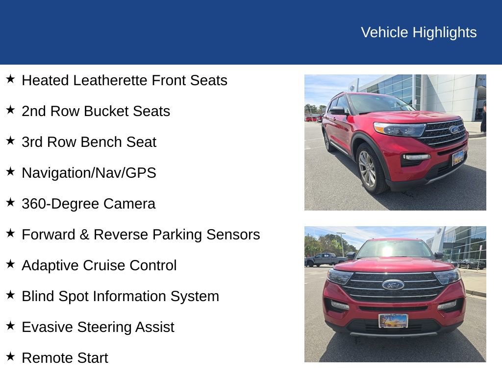 Used 2022 Ford Explorer XLT w/ Equipment Group 202A image 8