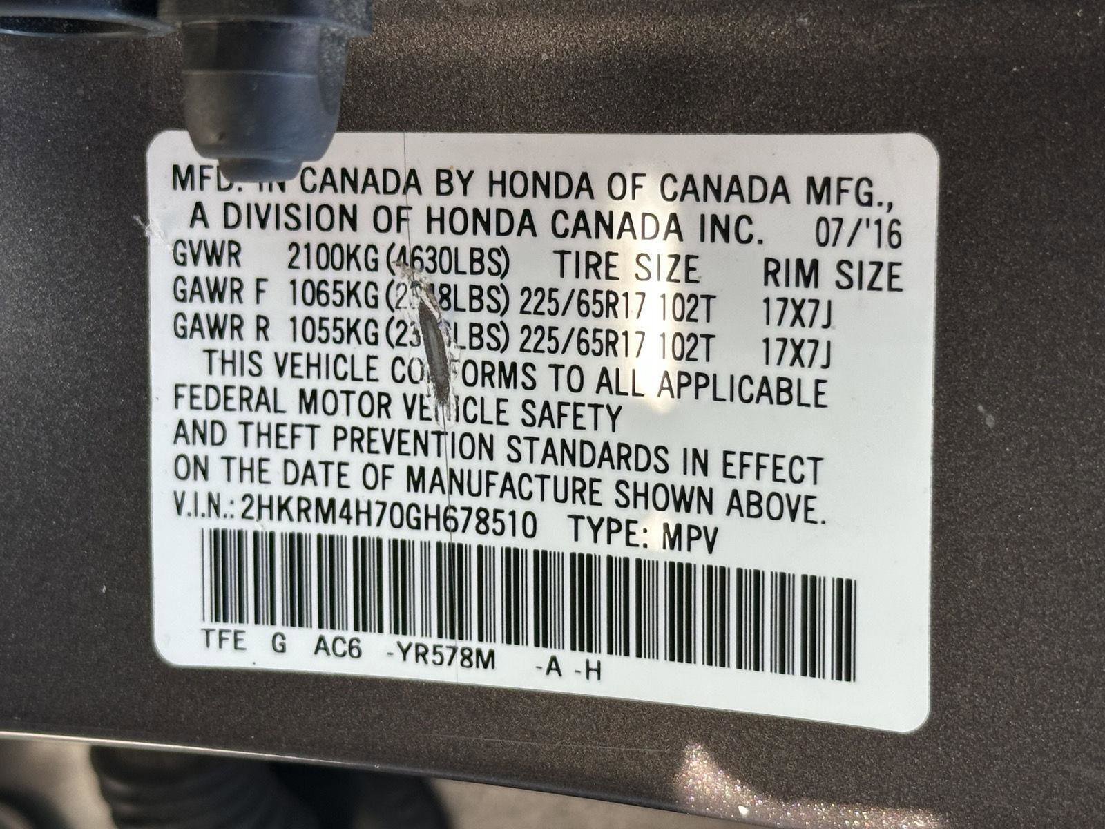 Used 2016 Honda CR-V EX-L image 15