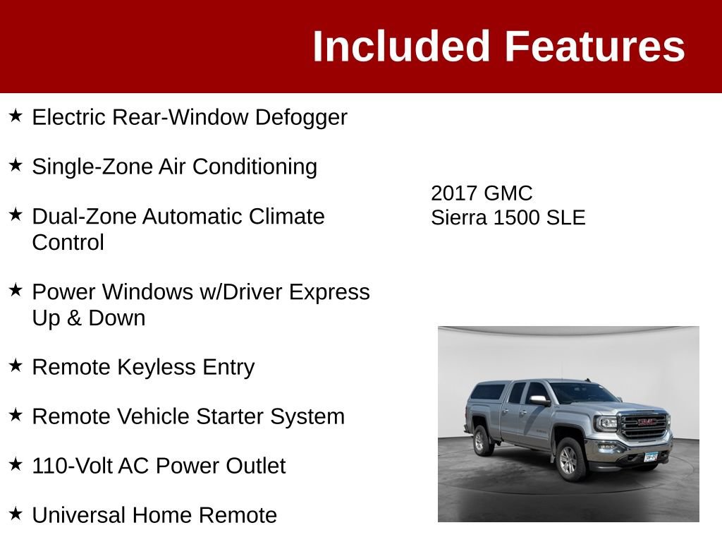 Used 2017 GMC Sierra 1500 SLE w/ SLE Value Package AWD/4WD image 4
