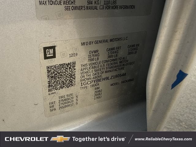 Used 2020 Chevrolet Silverado 1500 Custom w/ Custom Value Package AWD/4WD image 32