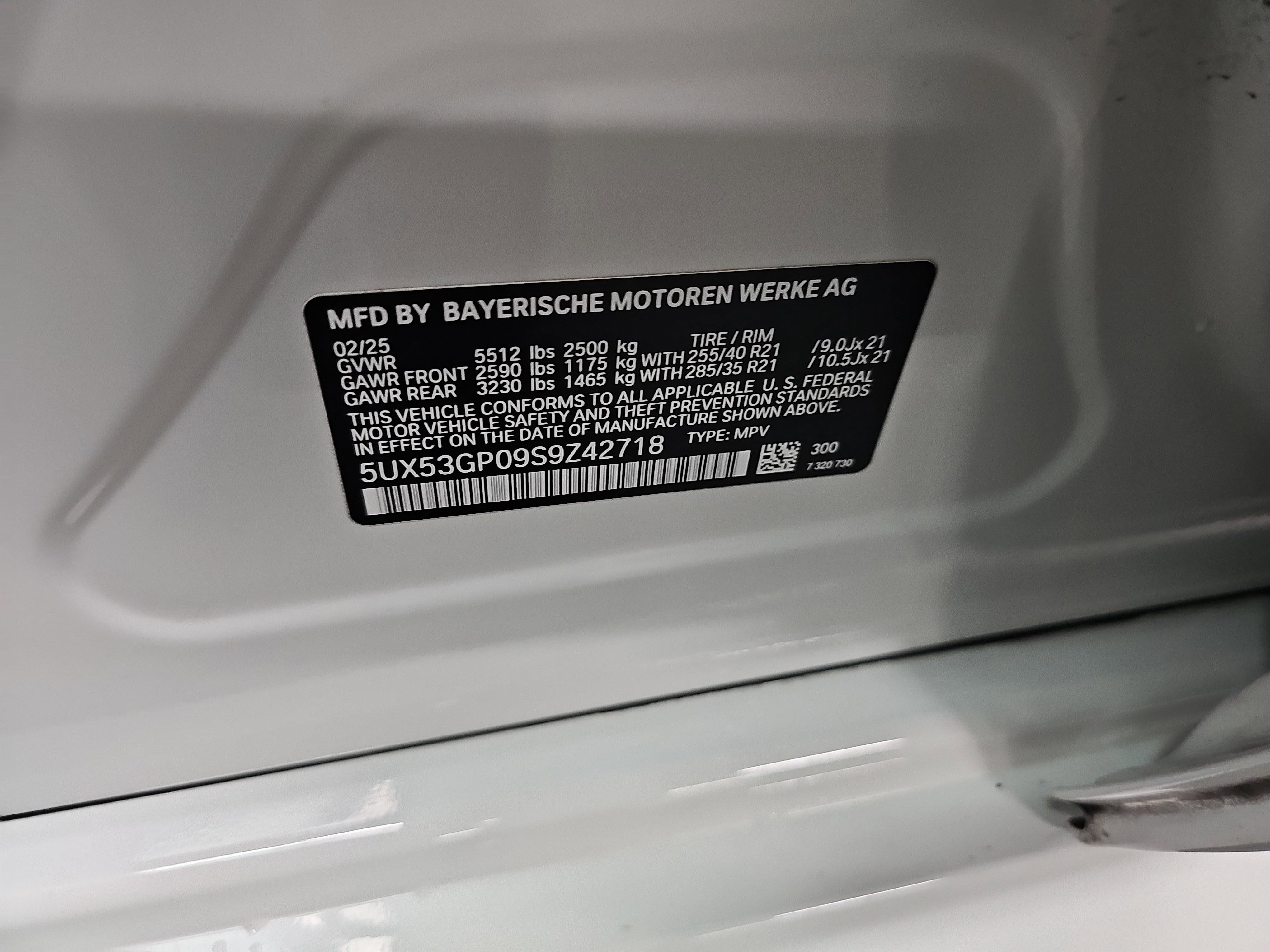 Certified 2025 BMW X3 xDrive30i w/ M Sport Package image 38