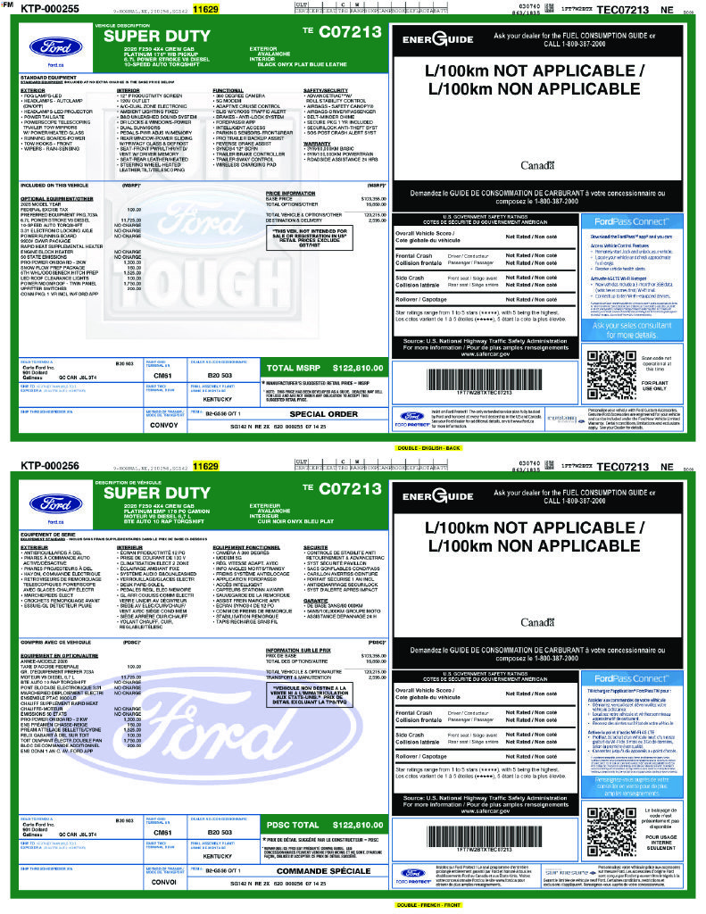 Used 2026 Ford F250 Platinum AWD/4WD image 81