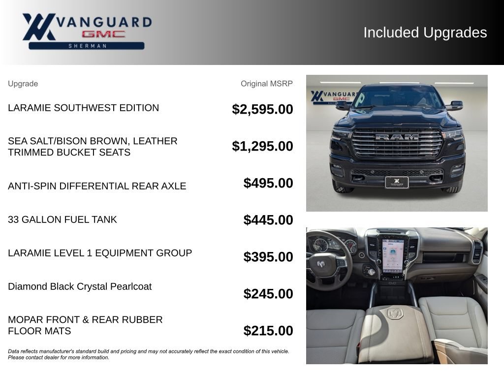 Used 2025 RAM 1500 Laramie w/ Laramie Southwest Edition AWD/4WD image 9
