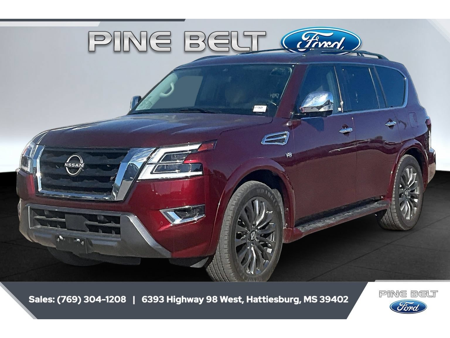 Used 2021 Nissan Armada Platinum w/ Captain's Chairs Package RWD image 1