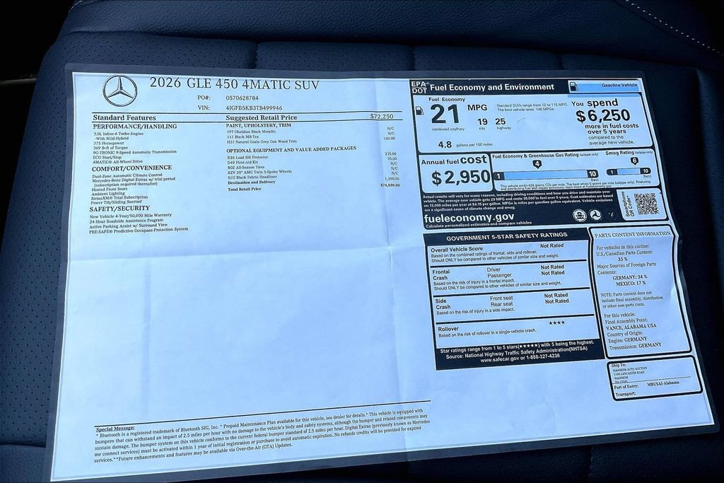 New 2026 Mercedes-Benz GLE 450 4MATIC image 14